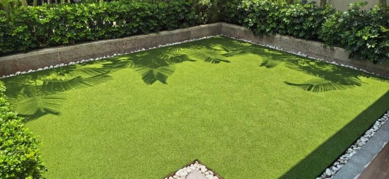 Backyard artificial turf