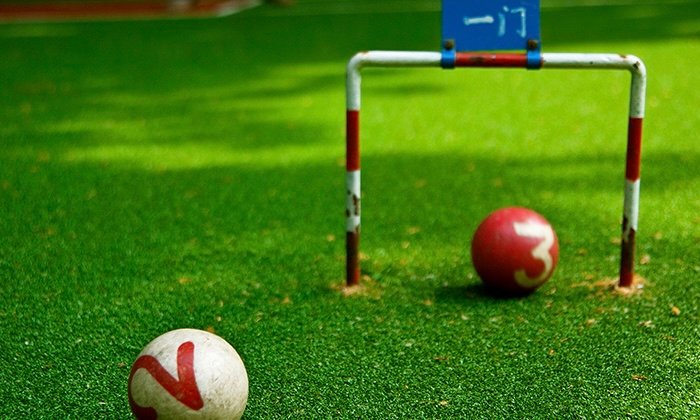 Artificial turf for gate‑ball court